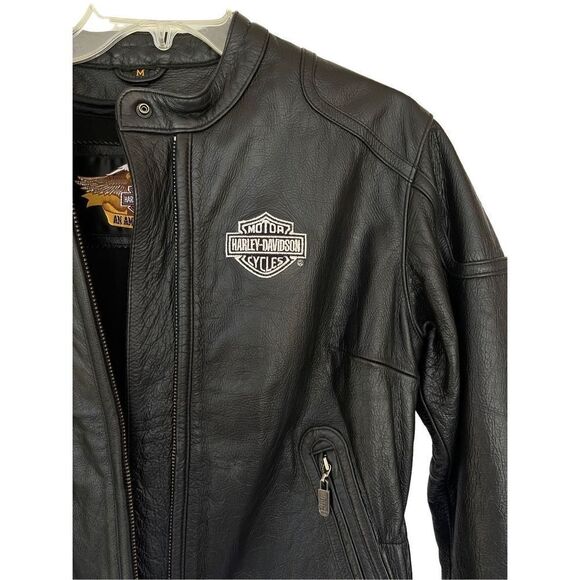 Harley Davidson Womens Riding Suit Leather Motorcycle Jacket & Pants Set Medium - Picture 6 of 16